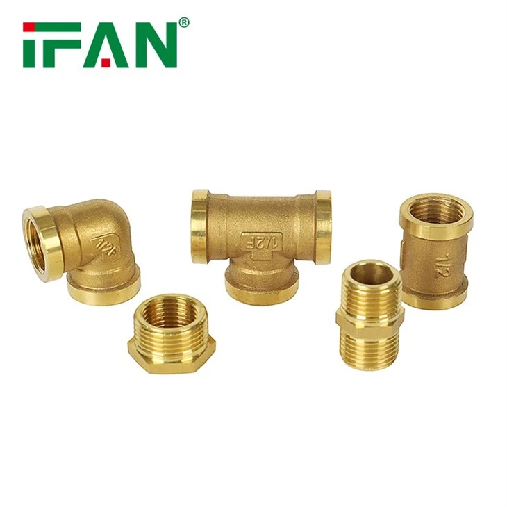 Threaded Brass Fitting Tube Connector